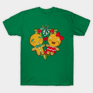 Mistletoe Gingerbread Christmas Reef T-Shirt